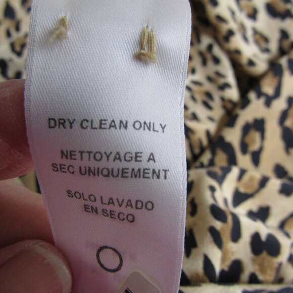 FRAME Leopard 100% SILK S M Animal Print Safari Quiet Luxury Mob Wife Dress - Picture 10 of 11